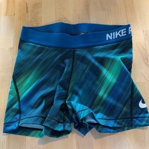 Nike Spandex Blue-Green Print